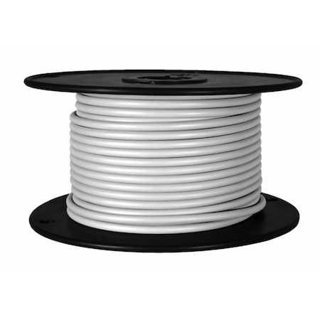 Wirthco Primary Wire, GPT, 18 AWG, White, PVC Jacket W48-81112